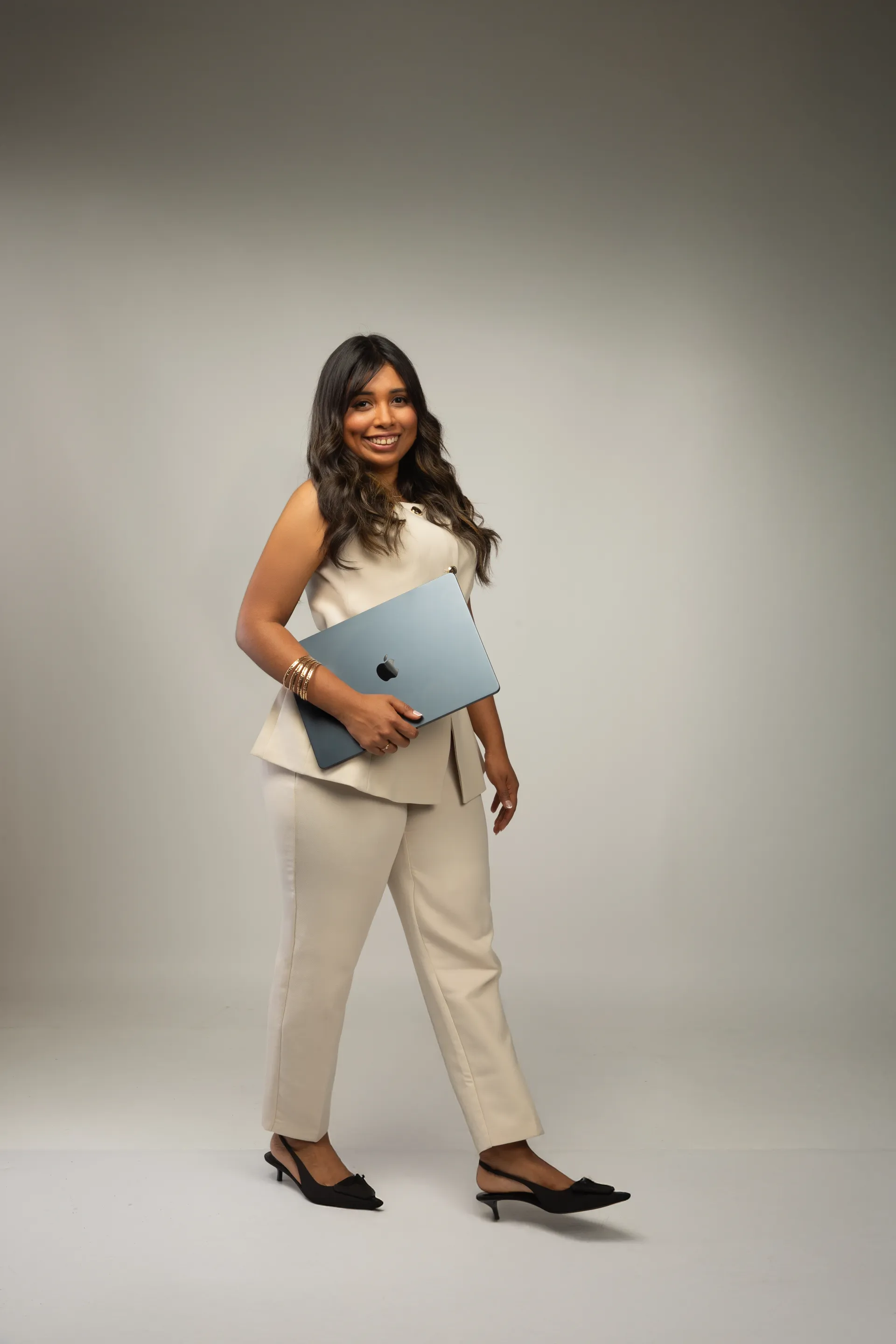 Andreina Herlop en su estudio